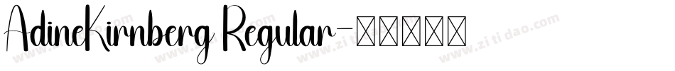 AdineKirnberg Regular字体转换